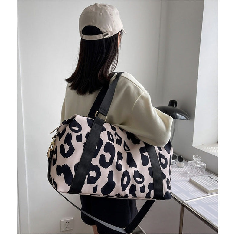 Cow Pattern Oxford Cloth Travel Bag - 2 Colors