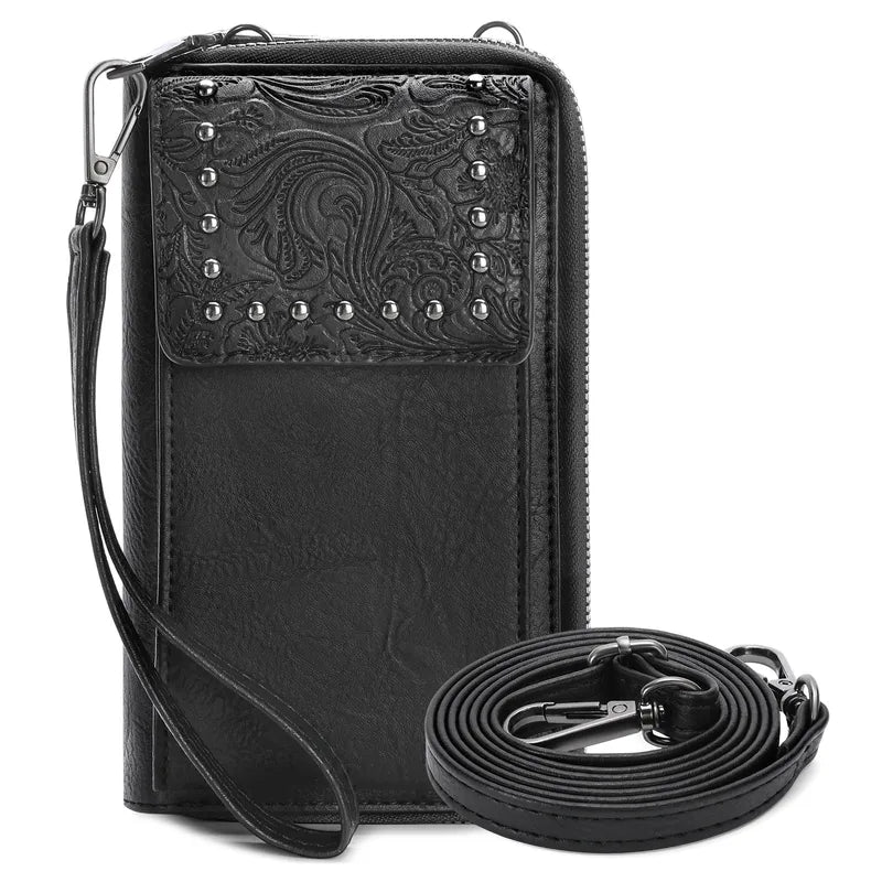 Jayden Textured Flap Phone Wallet Bag - 4 Colors