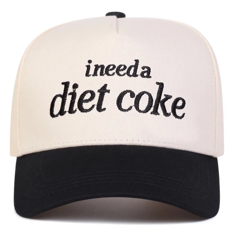 I Need a Diet Coke Embroidered Baseball Cap - 4 Colors