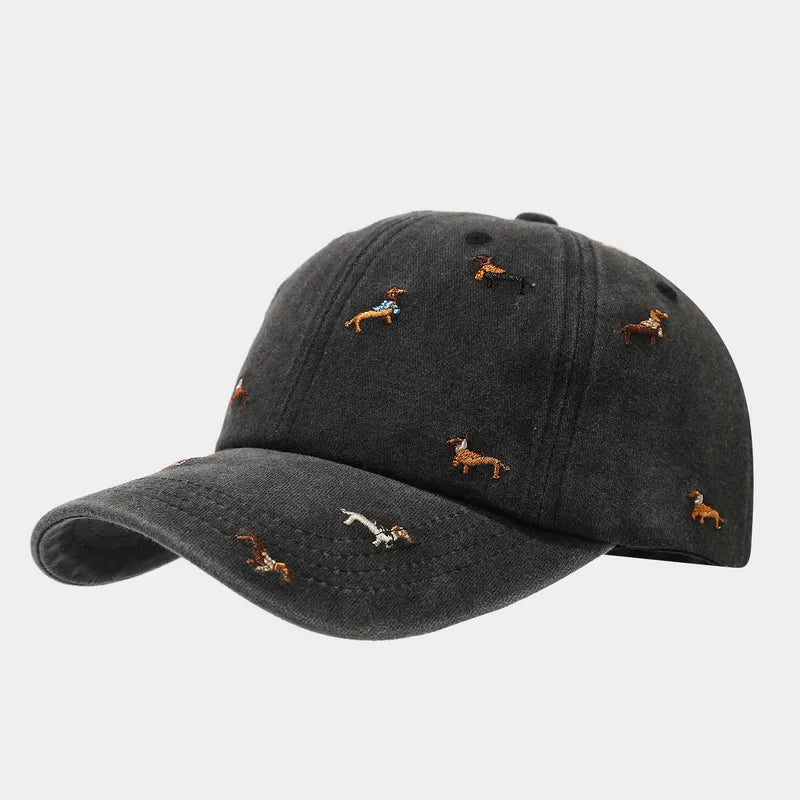 Dachshund Embroidered Baseball Cap - 3 Colors