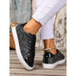 Glitter PU Leather Sneakers - 3 Colors
