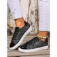 Glitter PU Leather Sneakers - 3 Colors