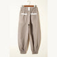 Blazie Brown Stripe Drawstring Cargo Jogger Pants with Pockets