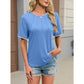 Camri Bluebell Stitch Detail Top