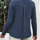 Eleanora Lapel Button Up Long Sleeve Blouse - 6 Colors