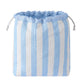 Adalyn Striped Travel Pouches for Makeup & Daily Essentials  - 6 Colors