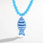 Resin Fish Necklace -  Colors
