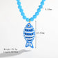 Resin Fish Necklace -  Colors