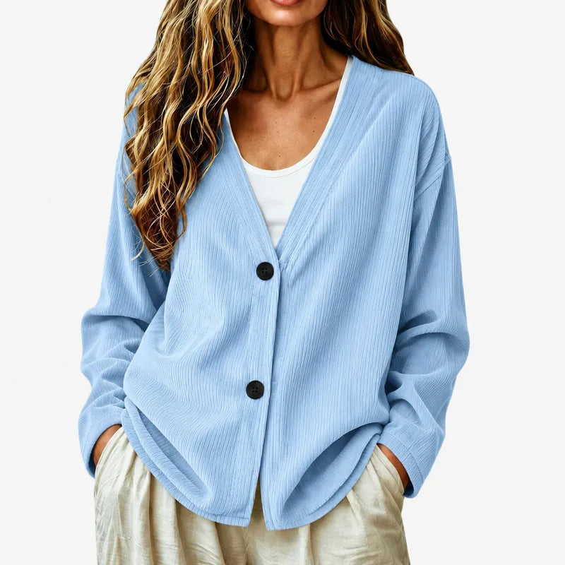 Selbie Relaxed Ribbed Knit Cardigan - 8 Colors