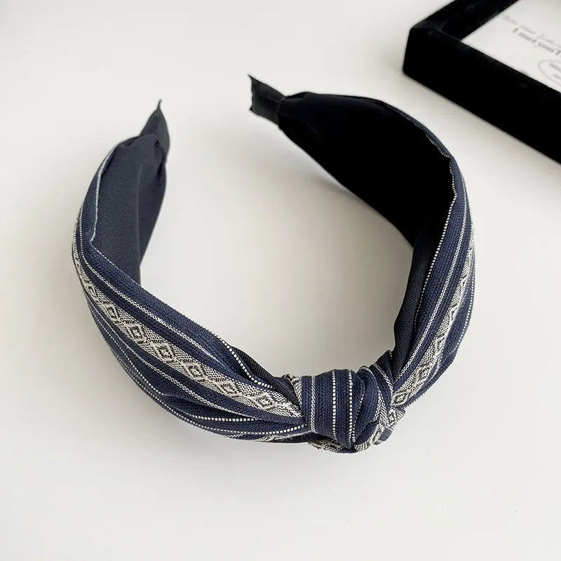 Textured Pattern Knot Headbands - 3 Colors