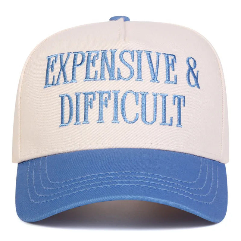 Expensive & Difficult Embroidered Baseball Cap - 6 Colors