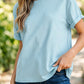 RTS Sky Blue Round Neck Casual T Shirt
