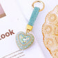 Heart Shape Rhinestone Bag Charm - 4 Colors