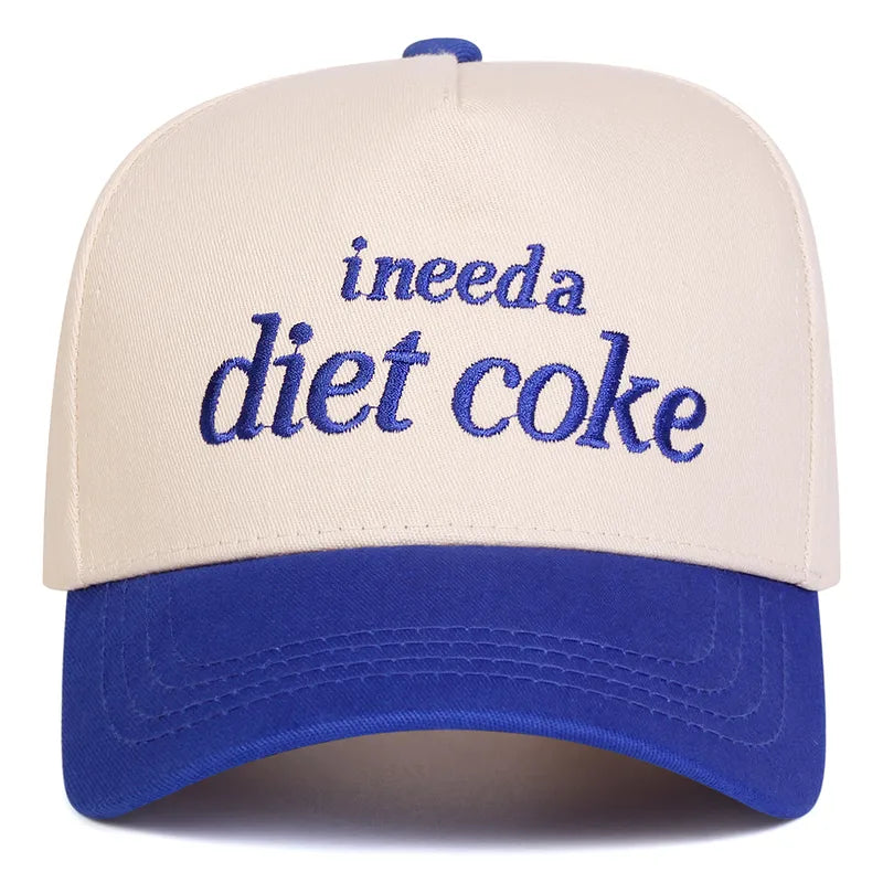 I Need a Diet Coke Embroidered Baseball Cap - 4 Colors