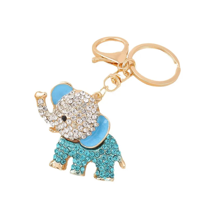 Elephant Rhinestone Bag Charm / Key Chain - 4 Colors