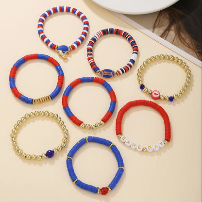 Football Bracelet Stack - 5 Colors