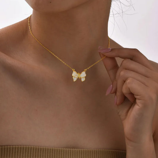 18K Gold Plated Bow Necklace