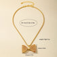 Golden Bow Tie Necklace