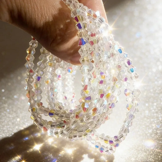 10 Piece Glass Bead Bracelet Set