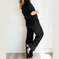 Brielle Black 2 Pc. T Shirt Wide Leg Pants Set