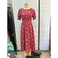 Brinley Red Floral Smocked Dress