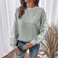Bristol Grey Bow Lace Detail Long Sleeve Sweatshirt