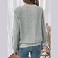 Bristol Grey Bow Lace Detail Long Sleeve Sweatshirt