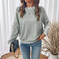 Bristol Grey Bow Lace Detail Long Sleeve Sweatshirt