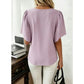 Brixslee Lilac Elegance Flutter Sleeve Top