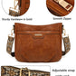 Anna PU Leather Crossbody with Designer Strap - 2 Colors