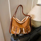 The Hearthside Faux Suede Satchel - 2 Colors