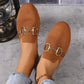 Buckle Decor Breathable Knit Mules - 3 Colors