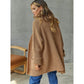 Jeyma Brown Chunky Open Front Cardigan