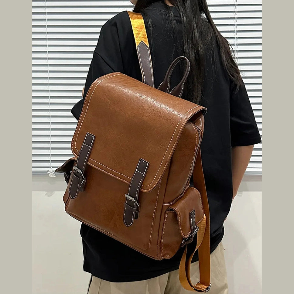 Georgeanne Structured Stitch‑Detail Backpack - 3 Colors