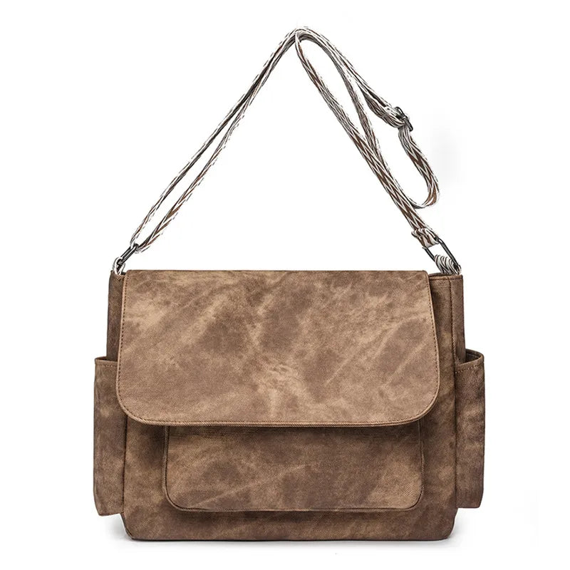 Kasey Everyday Flap PU Leather Bag with Adjustable Strap - 6 Colors