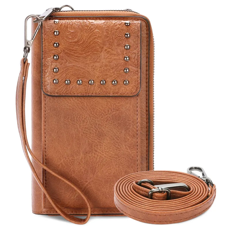 Jayden Textured Flap Phone Wallet Bag - 4 Colors