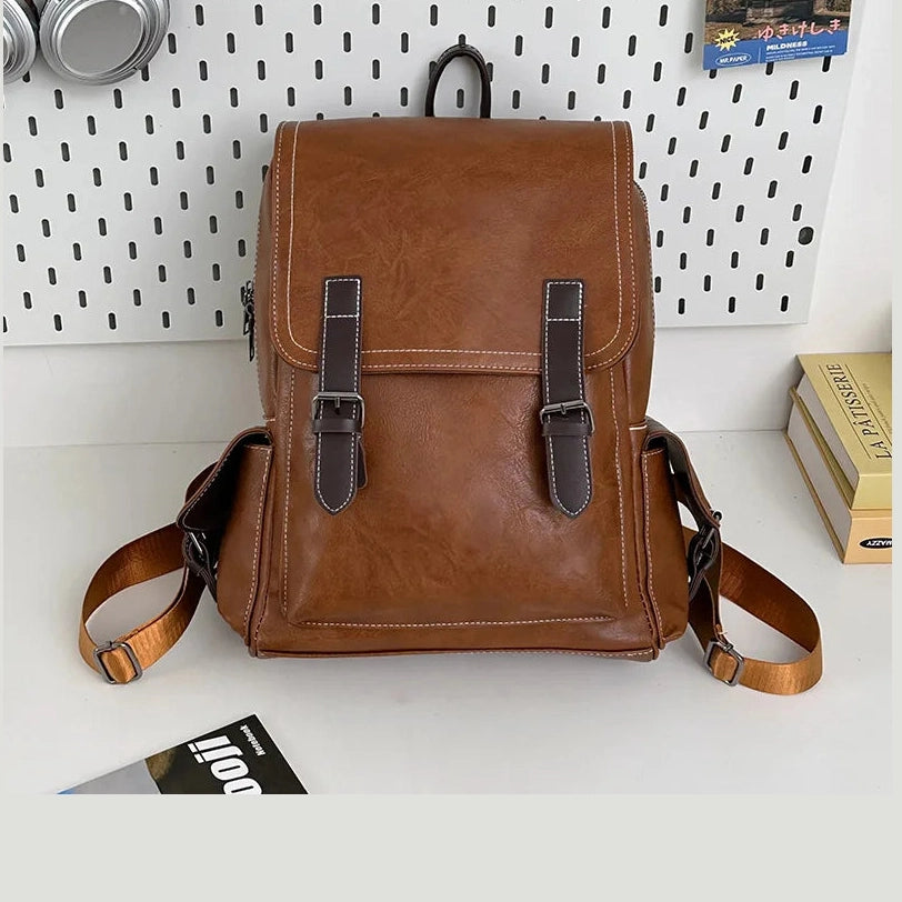 Georgeanne Structured Stitch‑Detail Backpack - 3 Colors