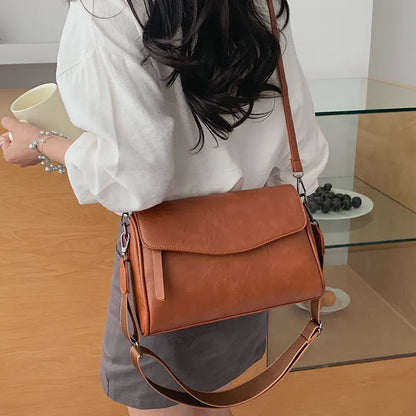 Autumn Pillow Shape PU Leather Bag - 4 Colors