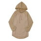 Emery Khaki Waffled Expose Seam Drawstring Hoodie