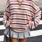 Cadyn Pink Striped Pullover Top