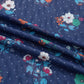 Cameron Blue Polka Dot Floral Mesh Long Sleeve High Neck Pullover Sheath Top