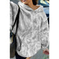 Cammy Grey Camouflage Woodland Print Oversized Sporty Hoodie