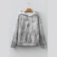 Cammy Grey Camouflage Woodland Print Oversized Sporty Hoodie