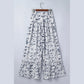 Leeza Camo Print Wide Leg Casual Pants