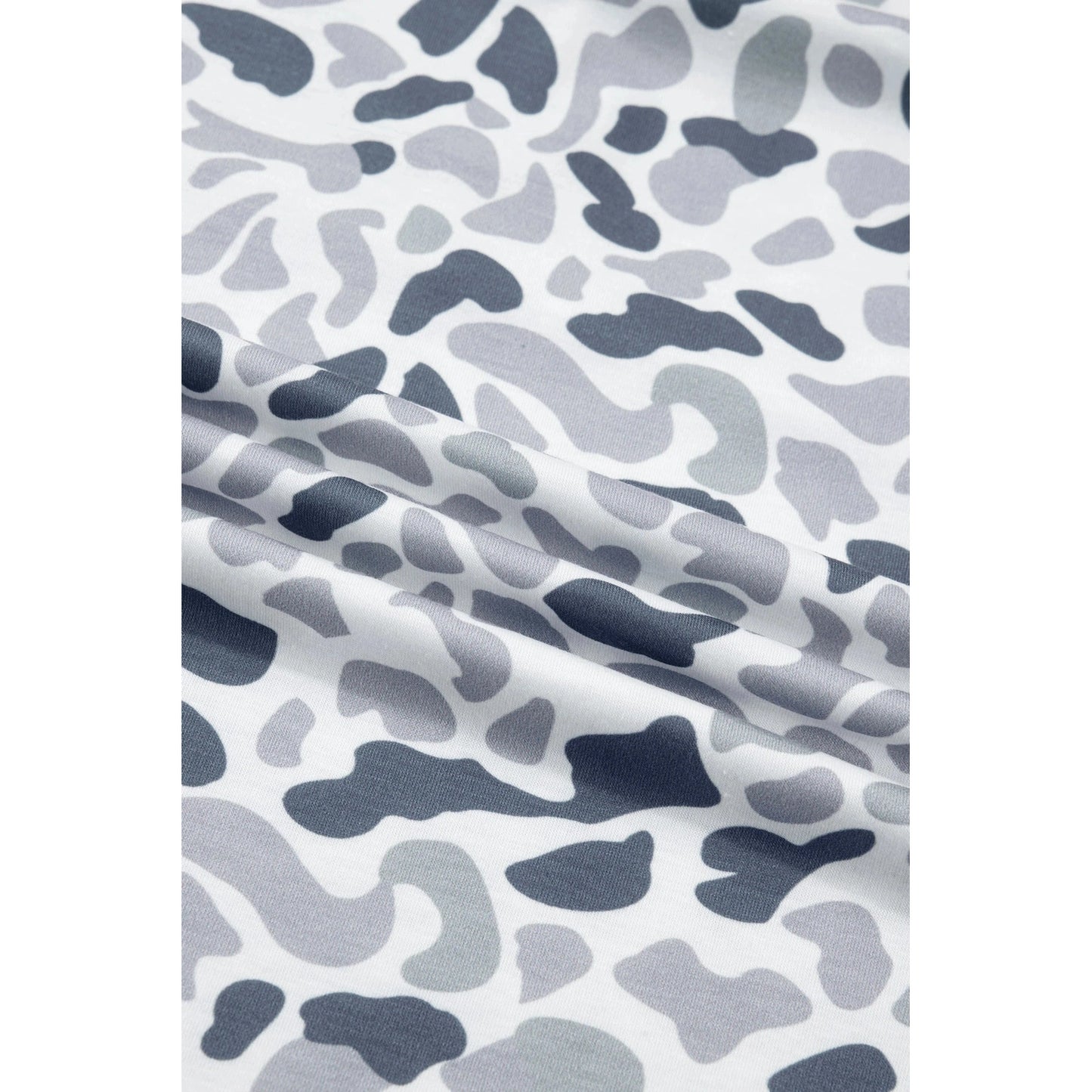 Leeza Camo Print Wide Leg Casual Pants