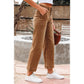 Candie Brown Cropped High Rise Wide Leg Jeans