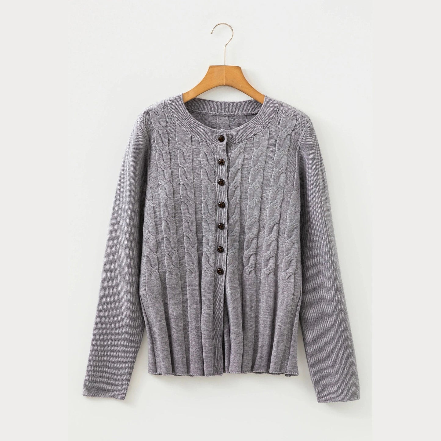 Candy High Cable Knit Cardigan Sweater