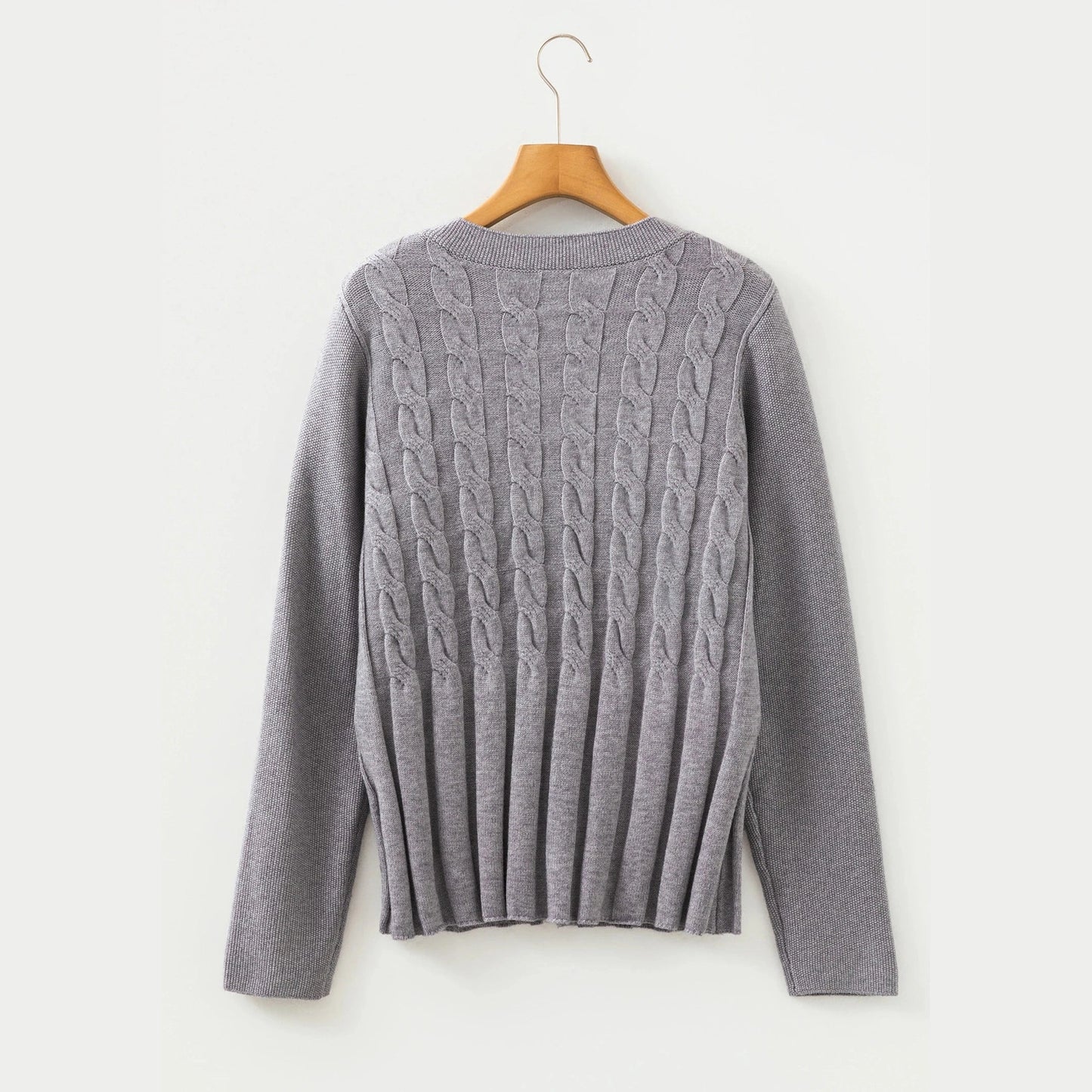 Candy High Cable Knit Cardigan Sweater
