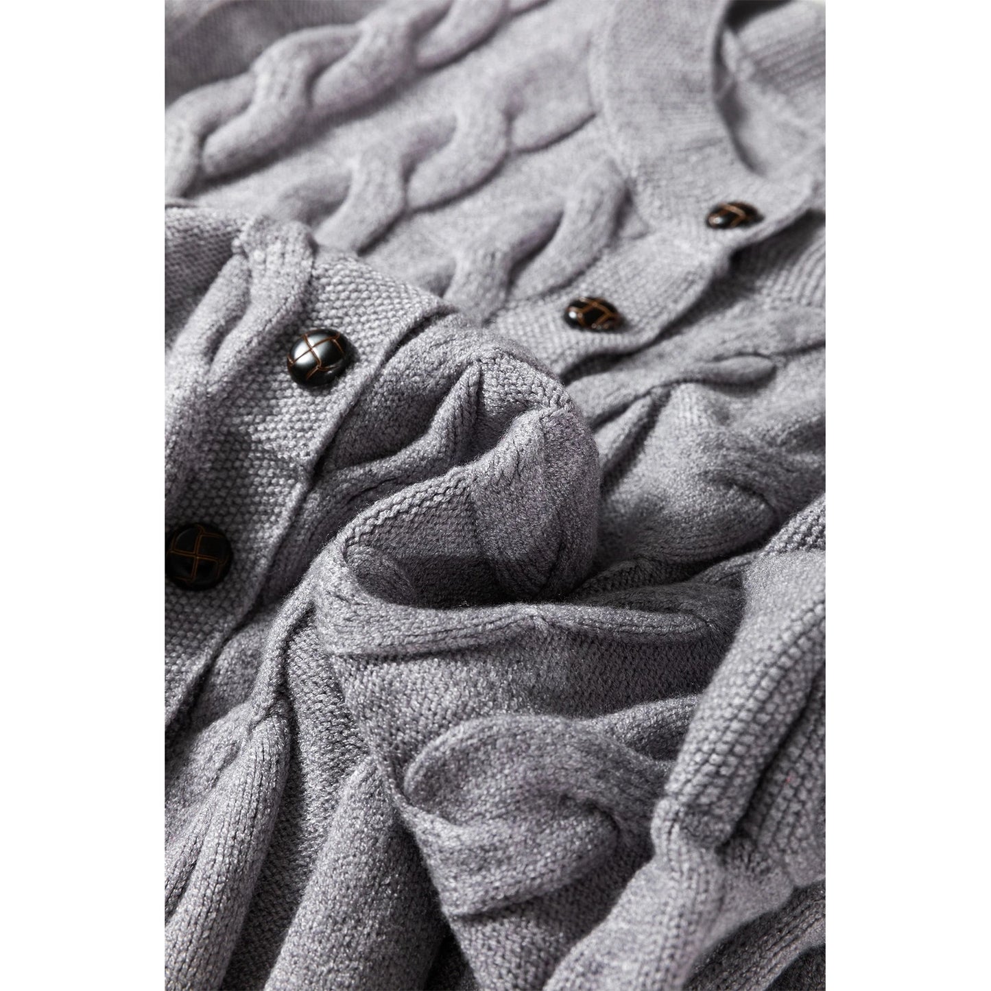 Candy High Cable Knit Cardigan Sweater