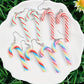 Candy Cane Earrings - 4 Colors